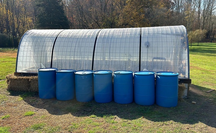 Thermal mass barrels