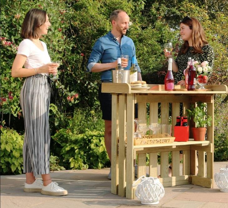 folding garden bar from Zest