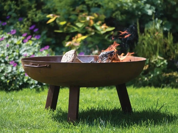 the rustic Glasto fire bowl