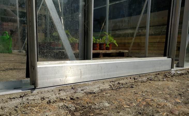 Greenhouse sliding door repair