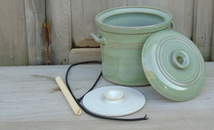 Handmade Kimchi Pot with accessories