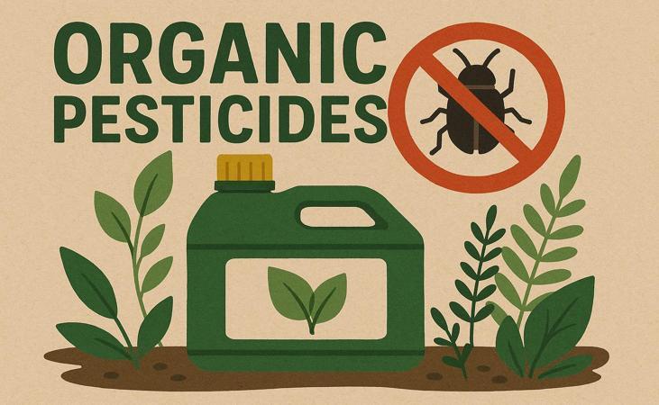 Organic pesticide illustration