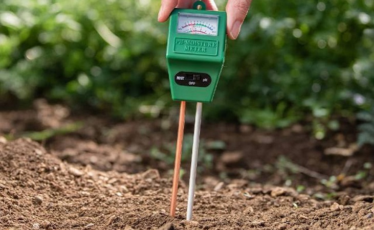 a moisture meter for the vegetable garden
