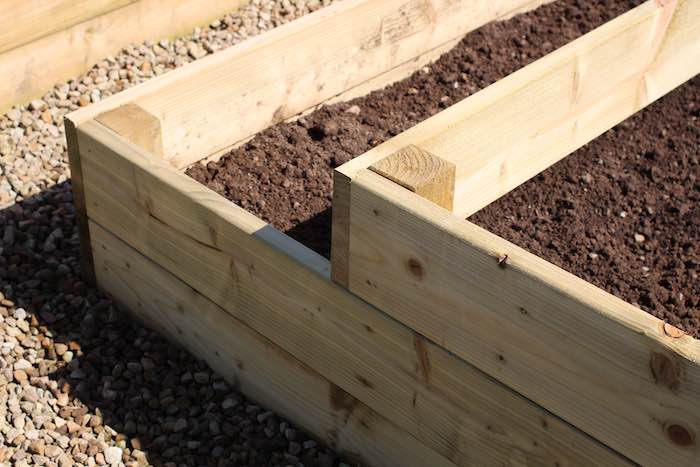 soil in raised beds