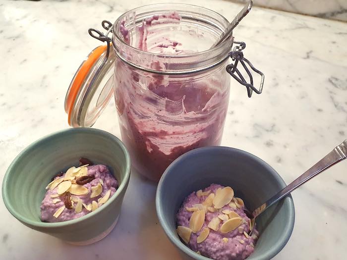 Chia pudding nutritious dessert
