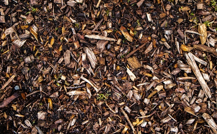 Woodchip mulch material Woodchip mulch material